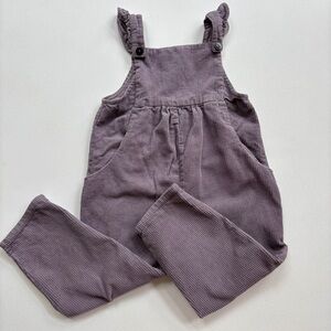 Zara Kids Purple Corduroy Overalls